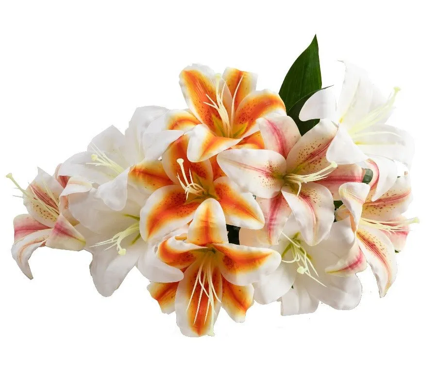 "Luscious Lilies" Forever Flowerz with Stems and Leaves