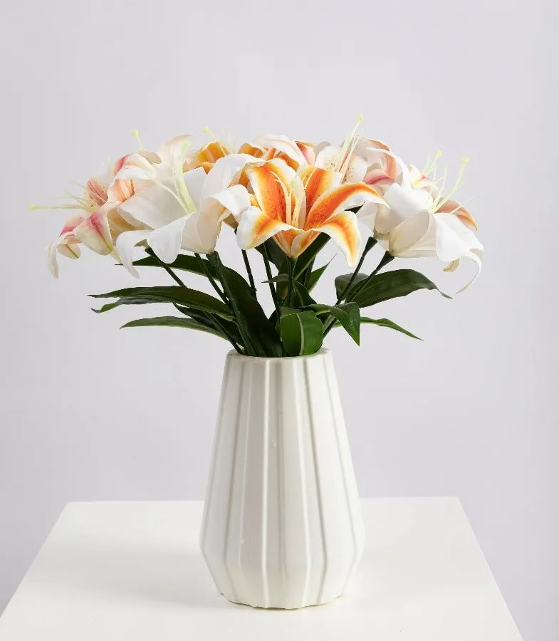 "Luscious Lilies" Forever Flowerz with Stems and Leaves