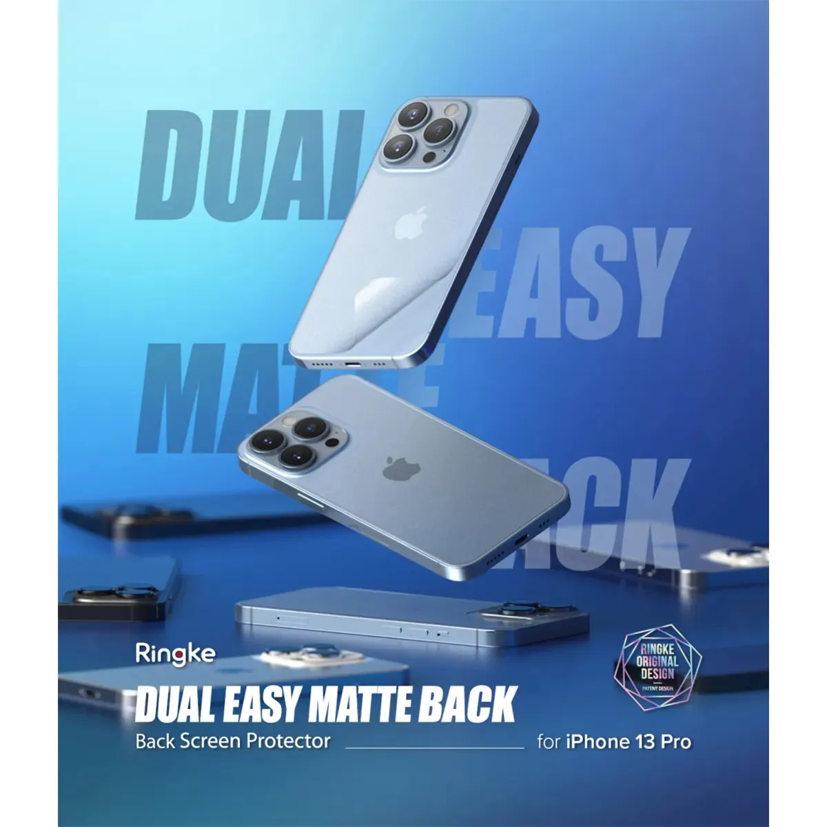 Ringke Dual Easy Matte Screen Back Protector for iPhone 13 Series