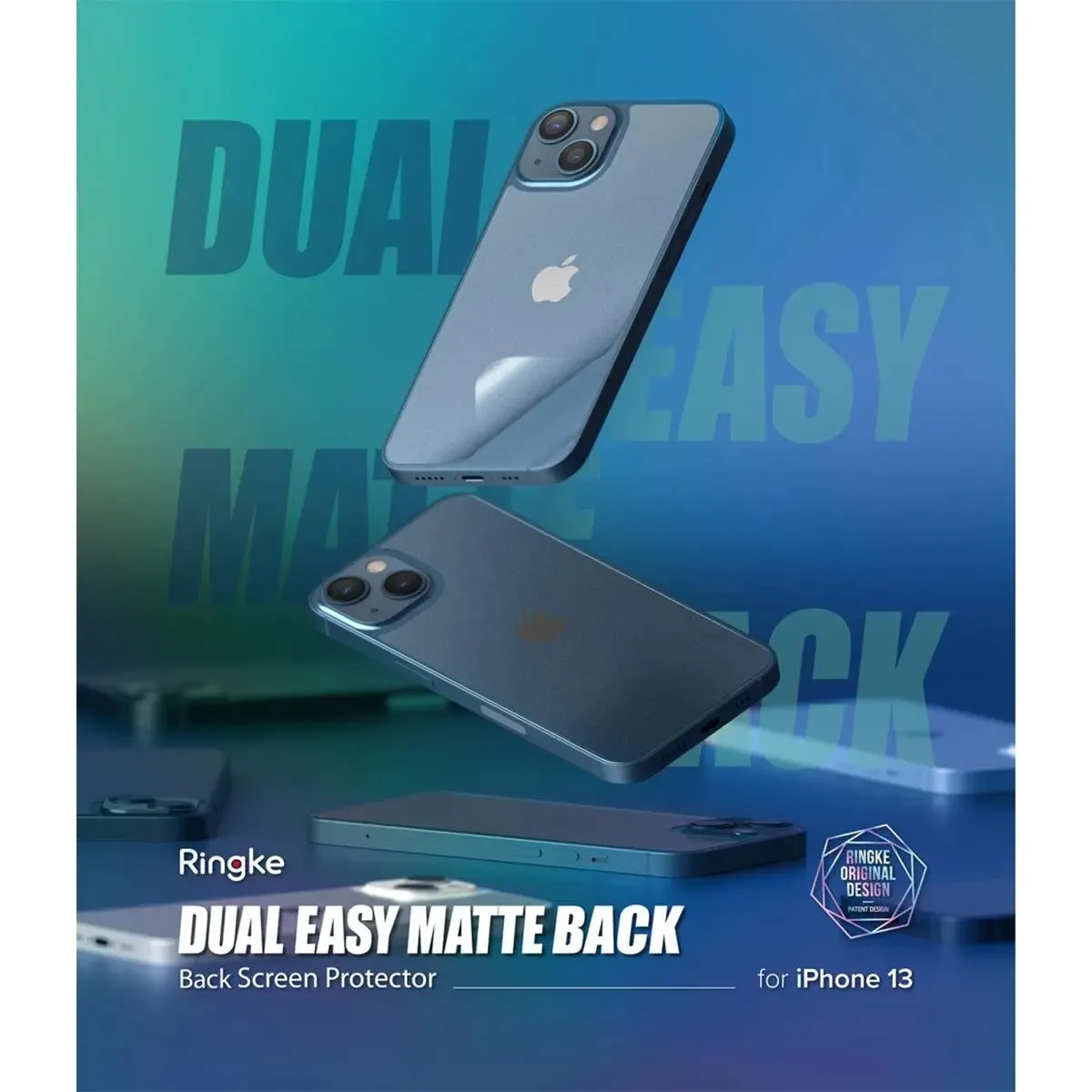 Ringke Dual Easy Matte Screen Back Protector for iPhone 13 Series