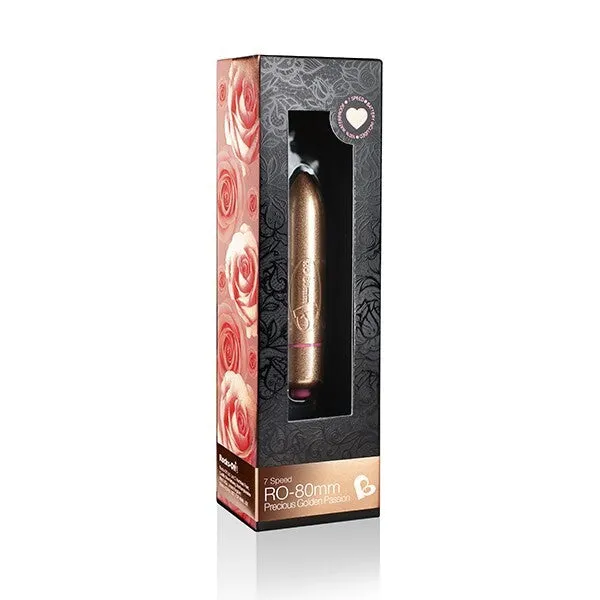 Rocks-Off RO-80mm Bullet Precious Golden Passion