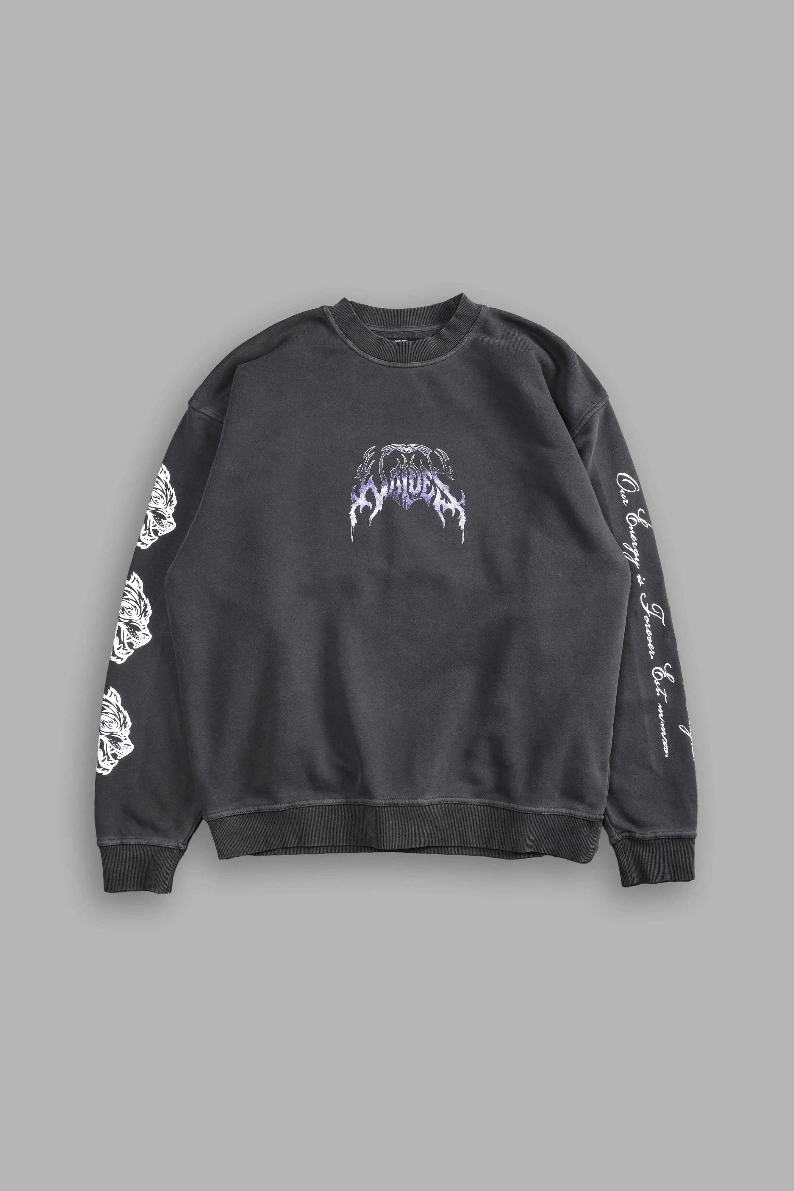 Rule The Galaxy London Crewneck in Wolf Gray
