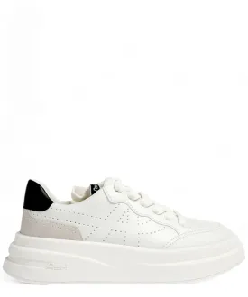 Sneakers in Pelle Bianca con Design Traforato