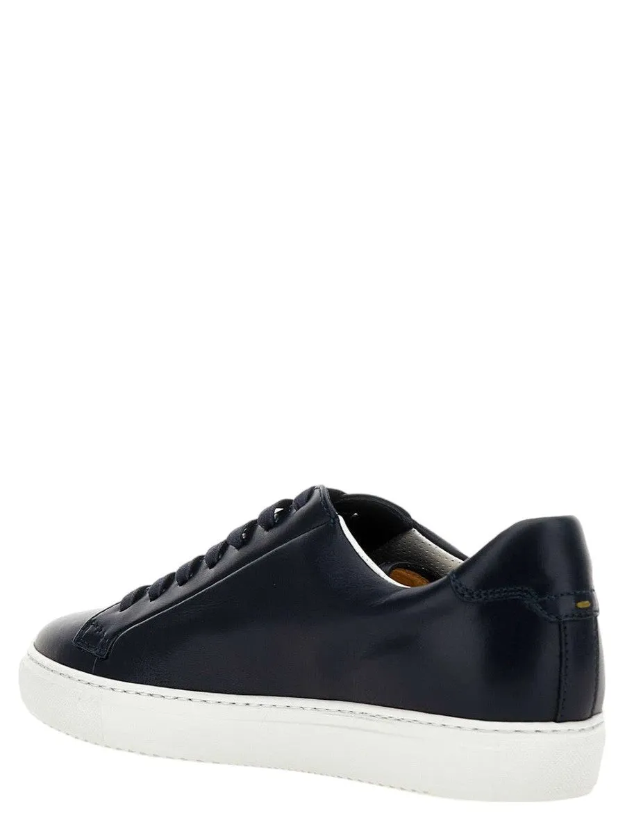 Sneakers in Pelle Blu Notte