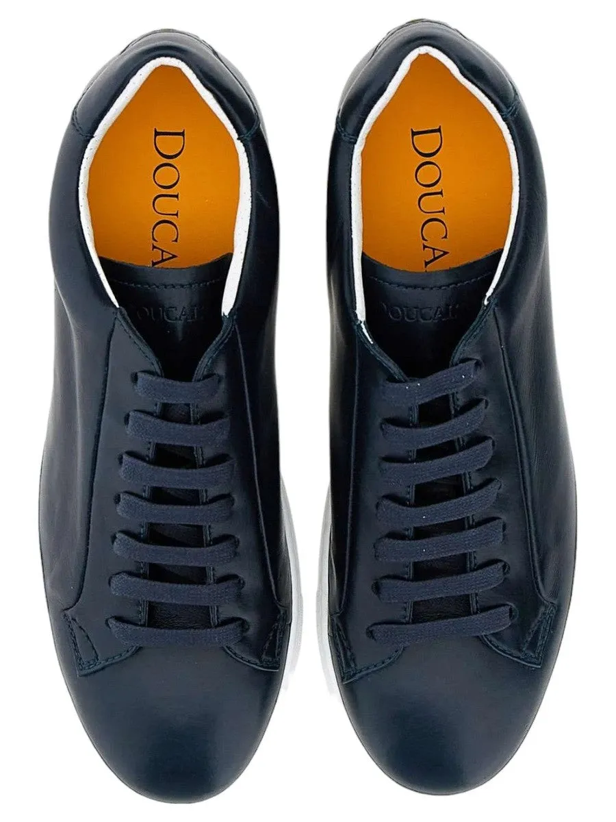 Sneakers in Pelle Blu Notte