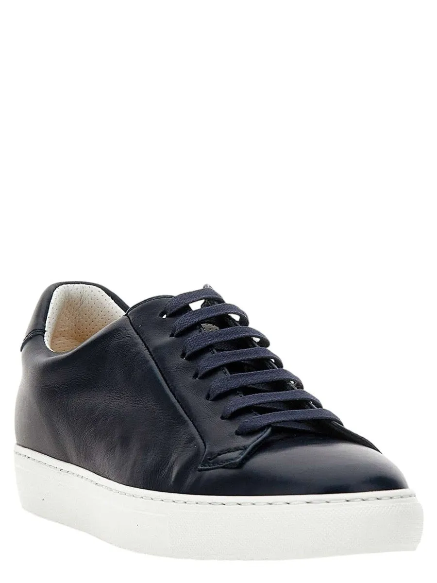 Sneakers in Pelle Blu Notte