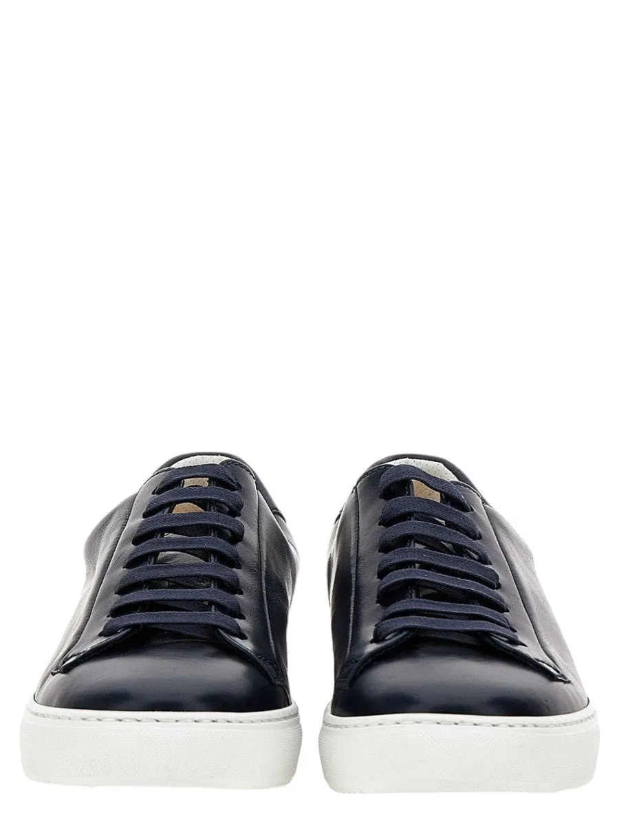 Sneakers in Pelle Blu Notte