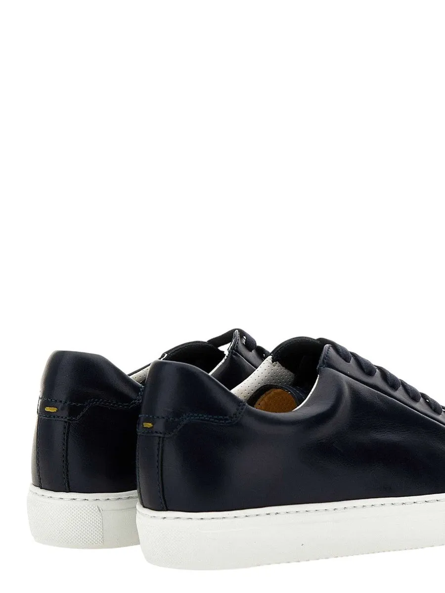 Sneakers in Pelle Blu Notte