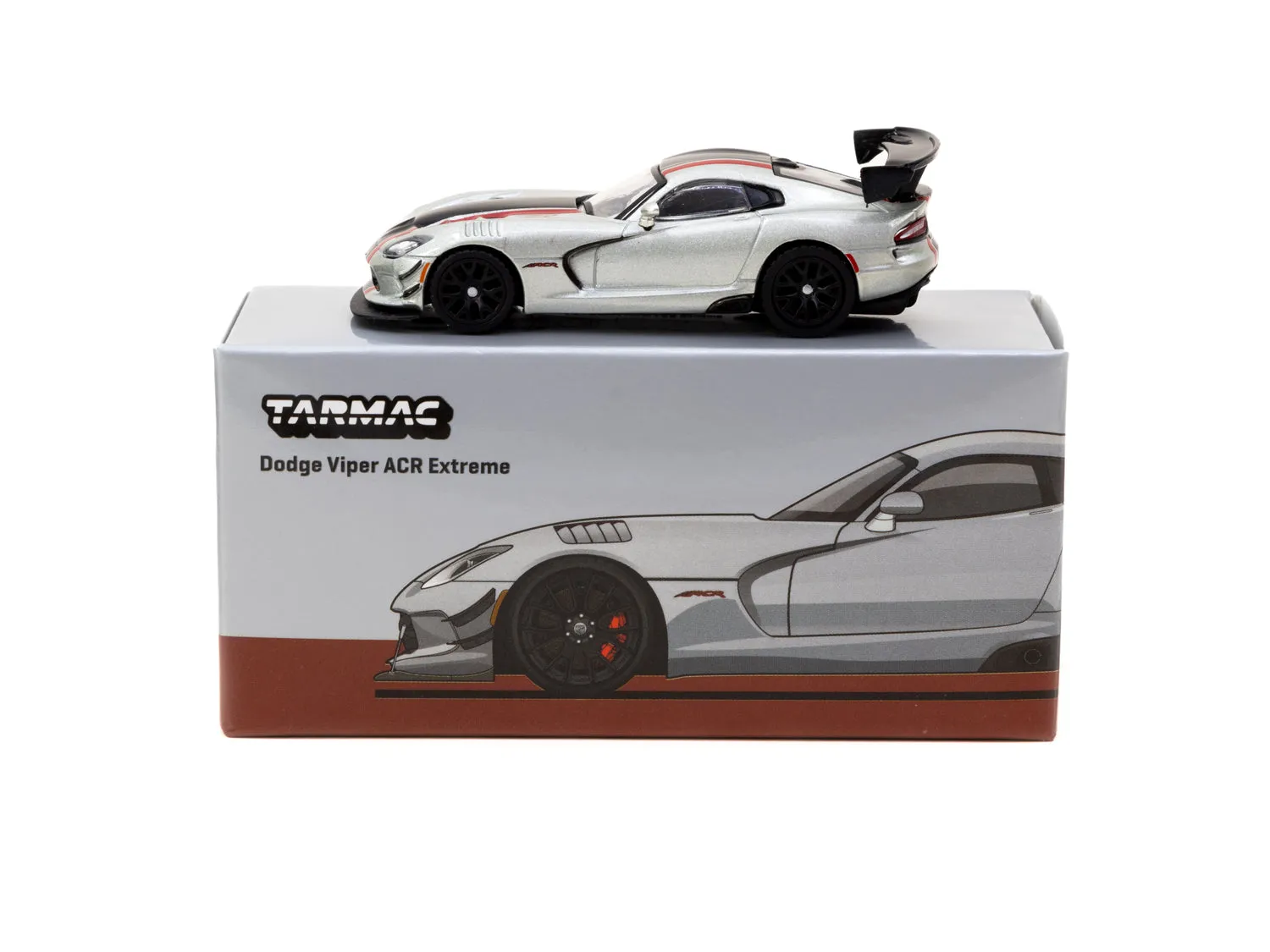 Tarmac Works 1/64 Dodge Viper ACR Extreme Silver Metallic  - GLOBAL64