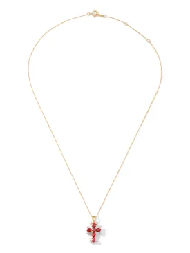 The American Rose Cross Necklace