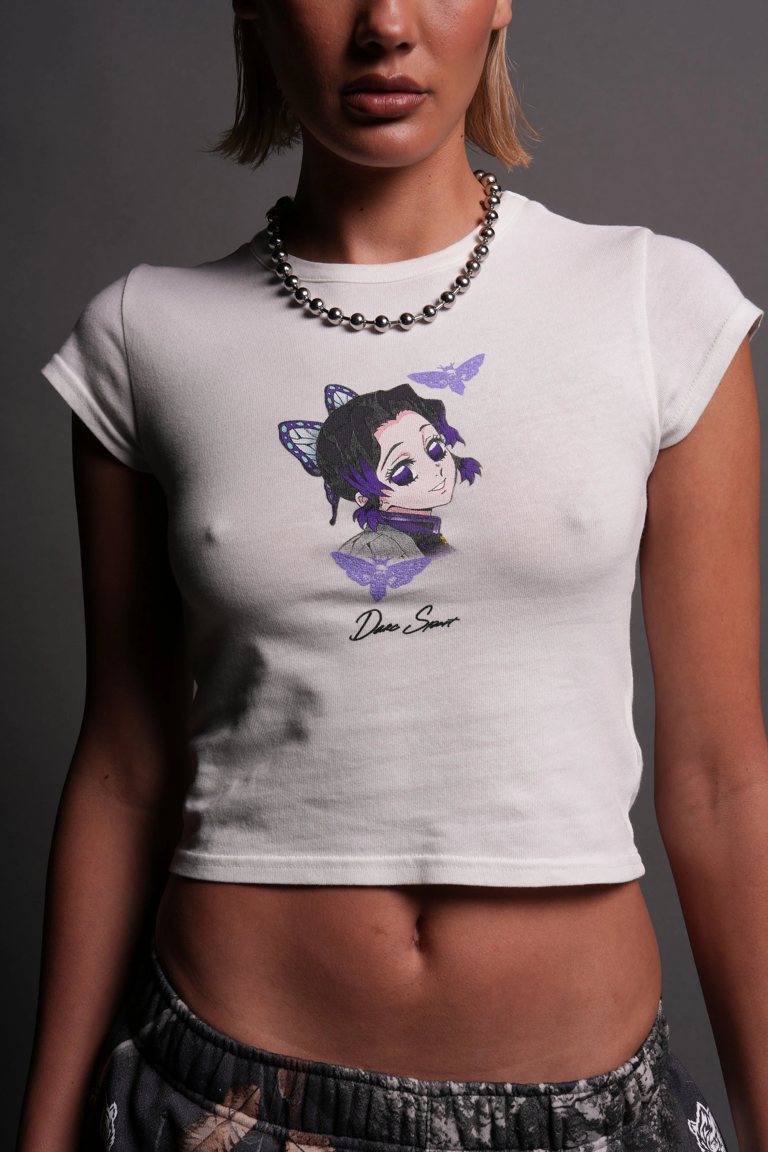 True Flutter "Baby" Tee in Cream