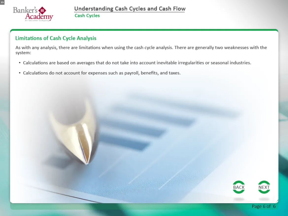 Understanding Cash Cycles Cash Flow