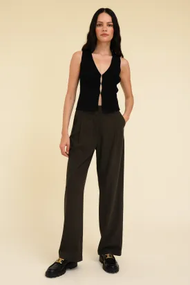 YANA TROUSER - MOSS GREEN